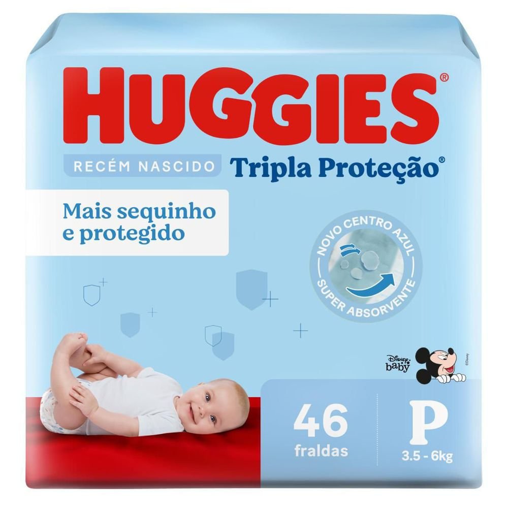 Huggies Fralda P 46 Unidades