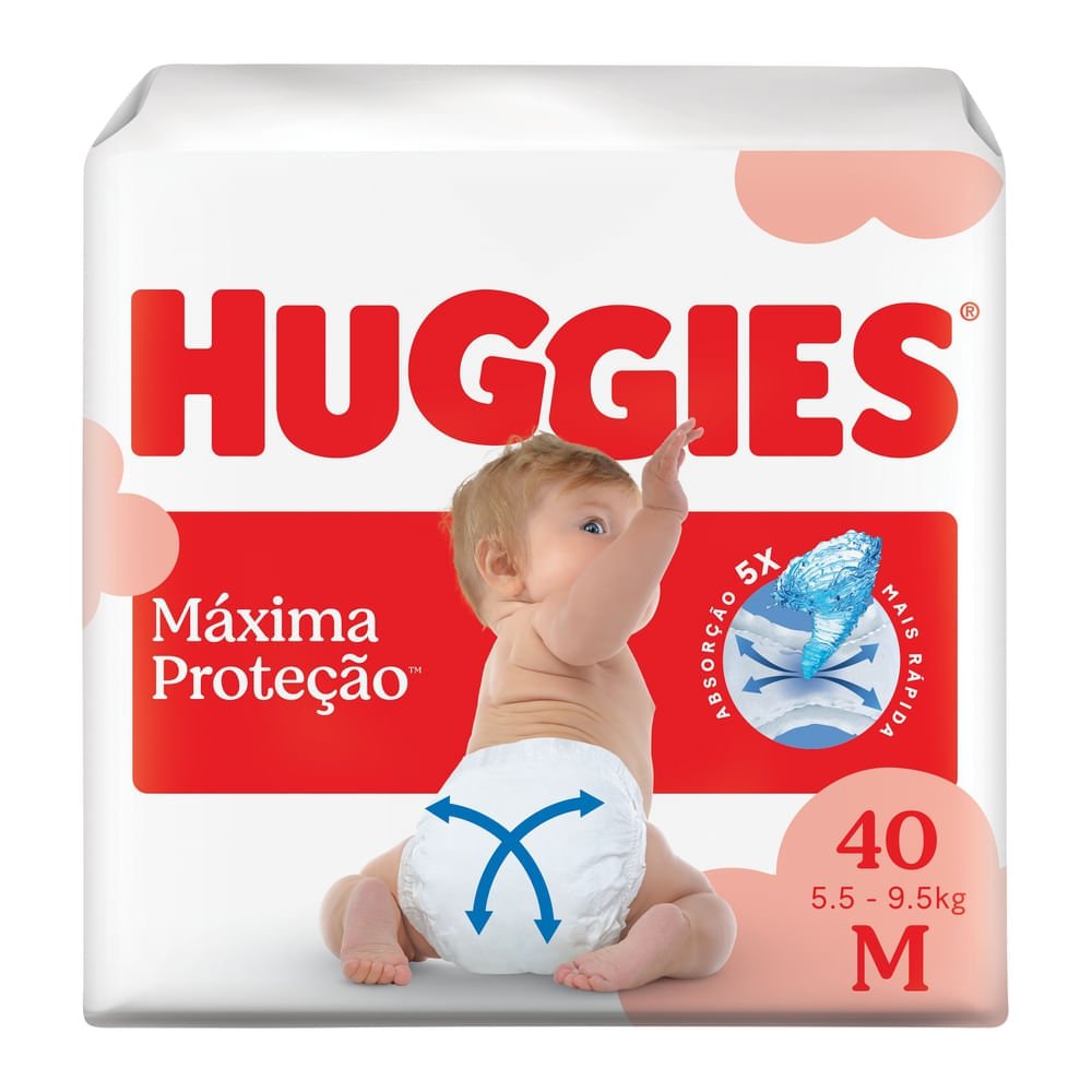 Fralda Huggies Dermato Testada M 40un