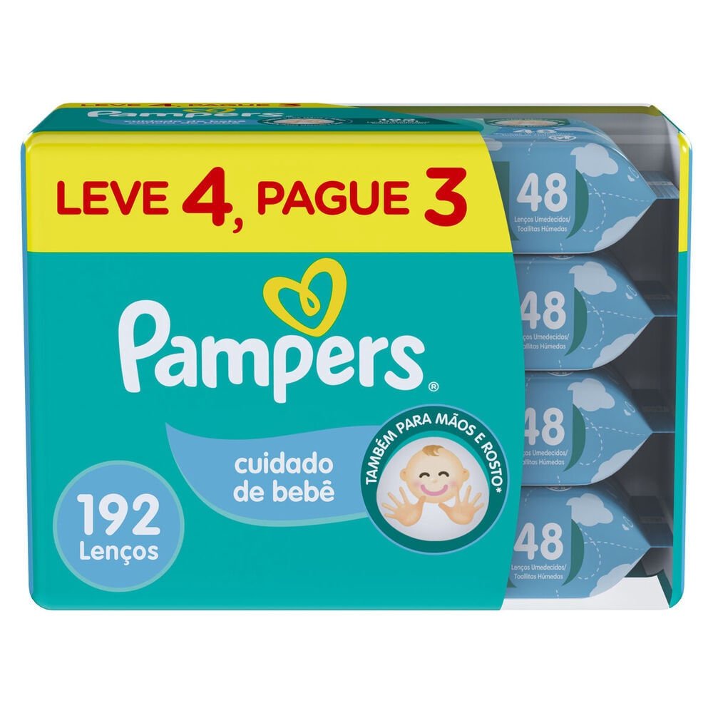 Lenço Umedecido Pampers Dermato 192un