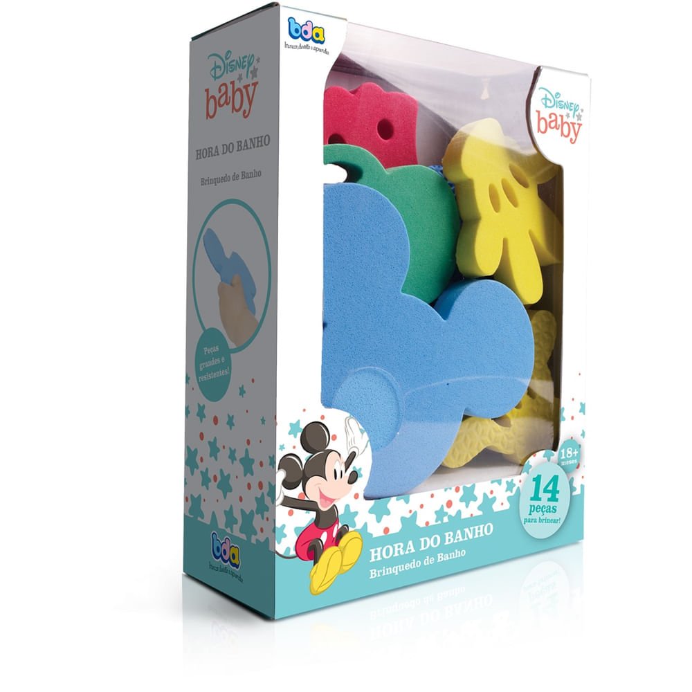 Brinquedo Banho BDA Disney Baby 14 Peças